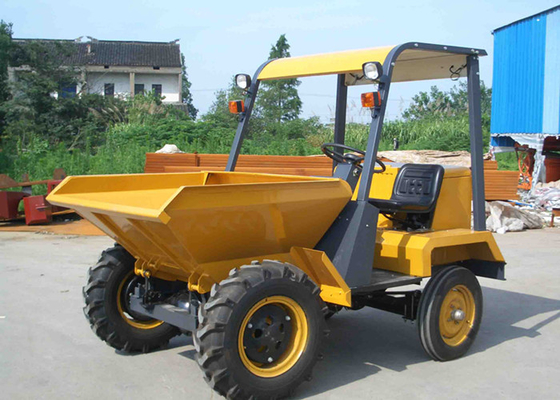 China 2WD Diesel Mini Concrete 1 Ton Dumper With 470L Skip Capacity Rigid  Frame Chassis supplier