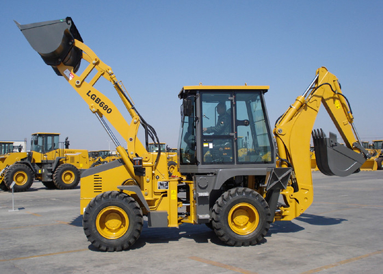 China Energy Saving Eco Tractor Backhoe Loader for Piping Builds / Cable Builds / Park Virescence supplier