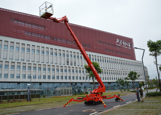 China Dual Power Self Propelled Telescopic Hydraulic Boom Lift 13.9M Outreach supplier