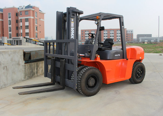 China 7 Tons Diesel Industrial Forklift Truck With 197MM Free Lift Height supplier