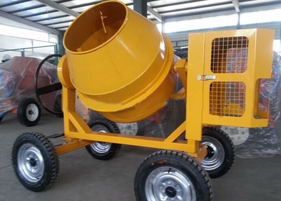 China 175L Mini Diesel Concrete Mixing Machine With Hydraulic Hopper , 13KW Diesel Engine supplier