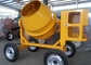 175L Mini Diesel Concrete Mixing Machine With Hydraulic Hopper , 13KW Diesel Engine supplier